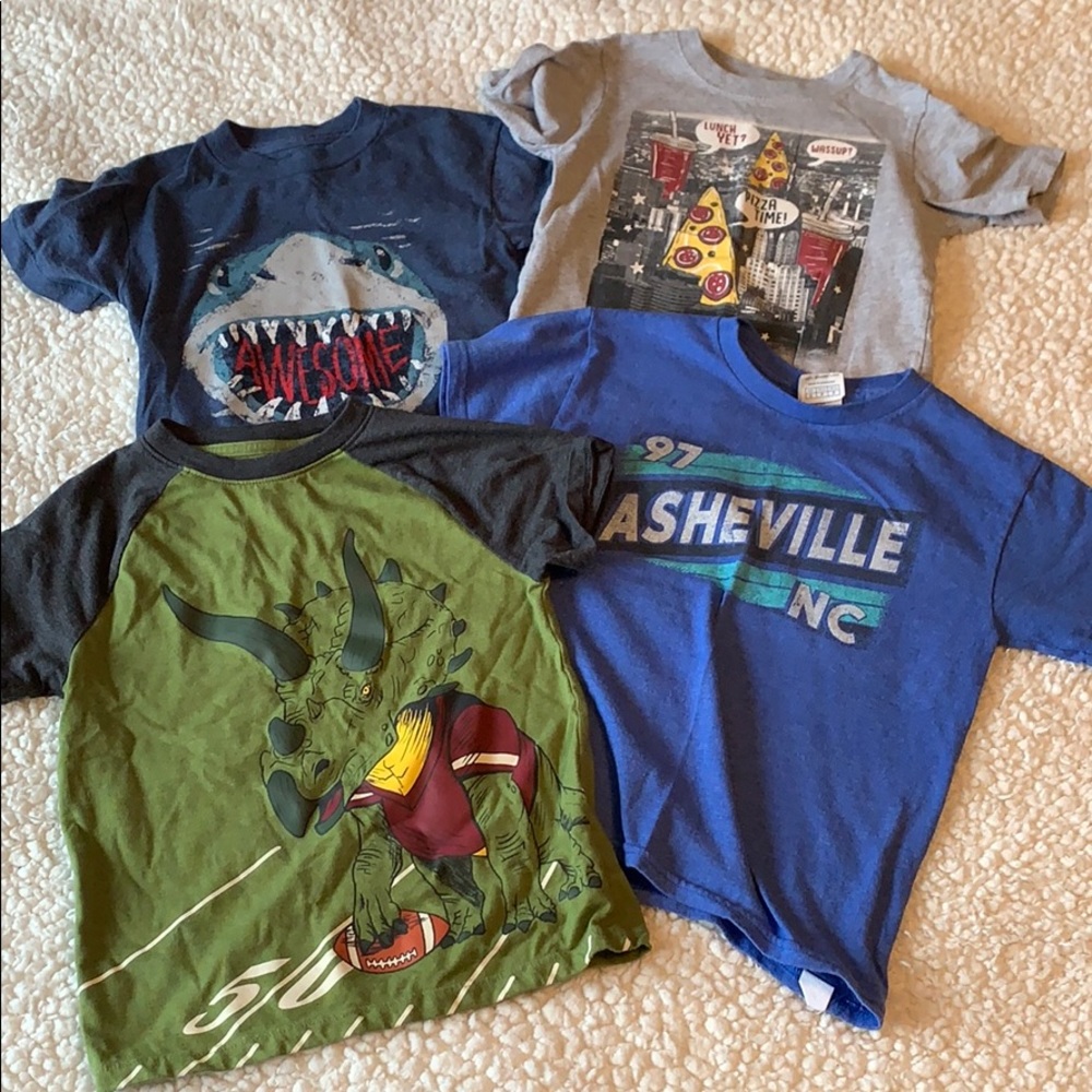 Bundle of 4 boys short sleeve shirts